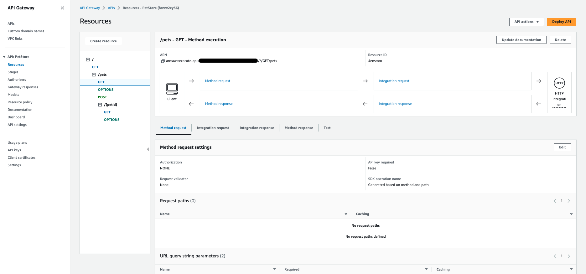 AWS Configure Method Authorizer
